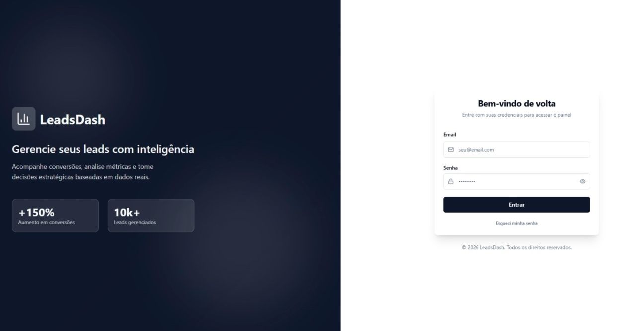 LeadsDash — Chat Widget & Dashboard — screenshot 1